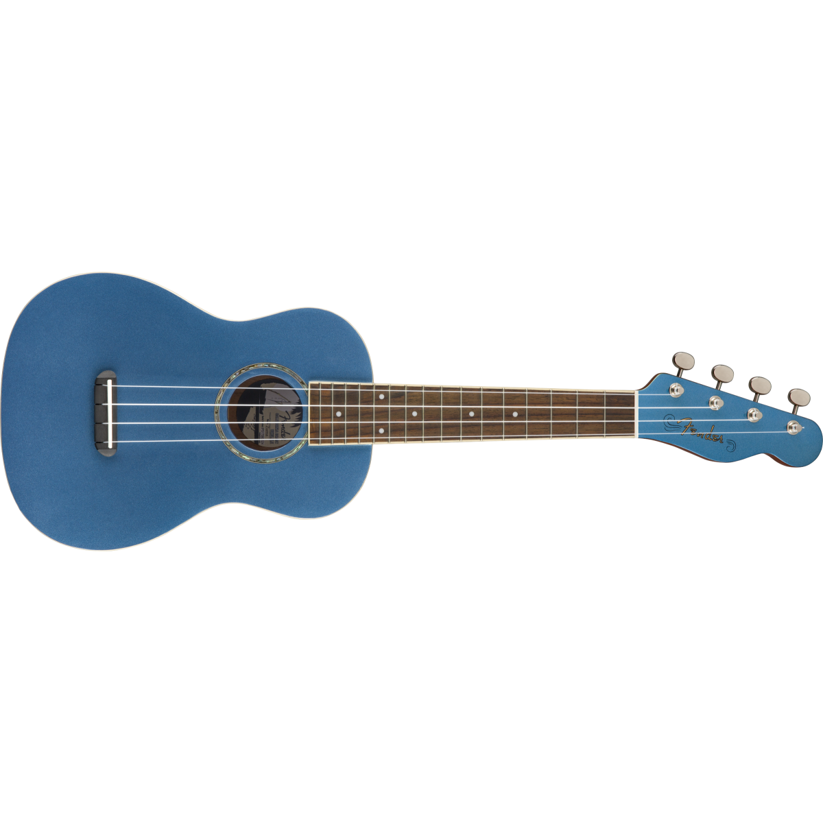 Fender Zuma Classic Concert Uke Walnut Fingerboard Lake Placid Blue School Locker
