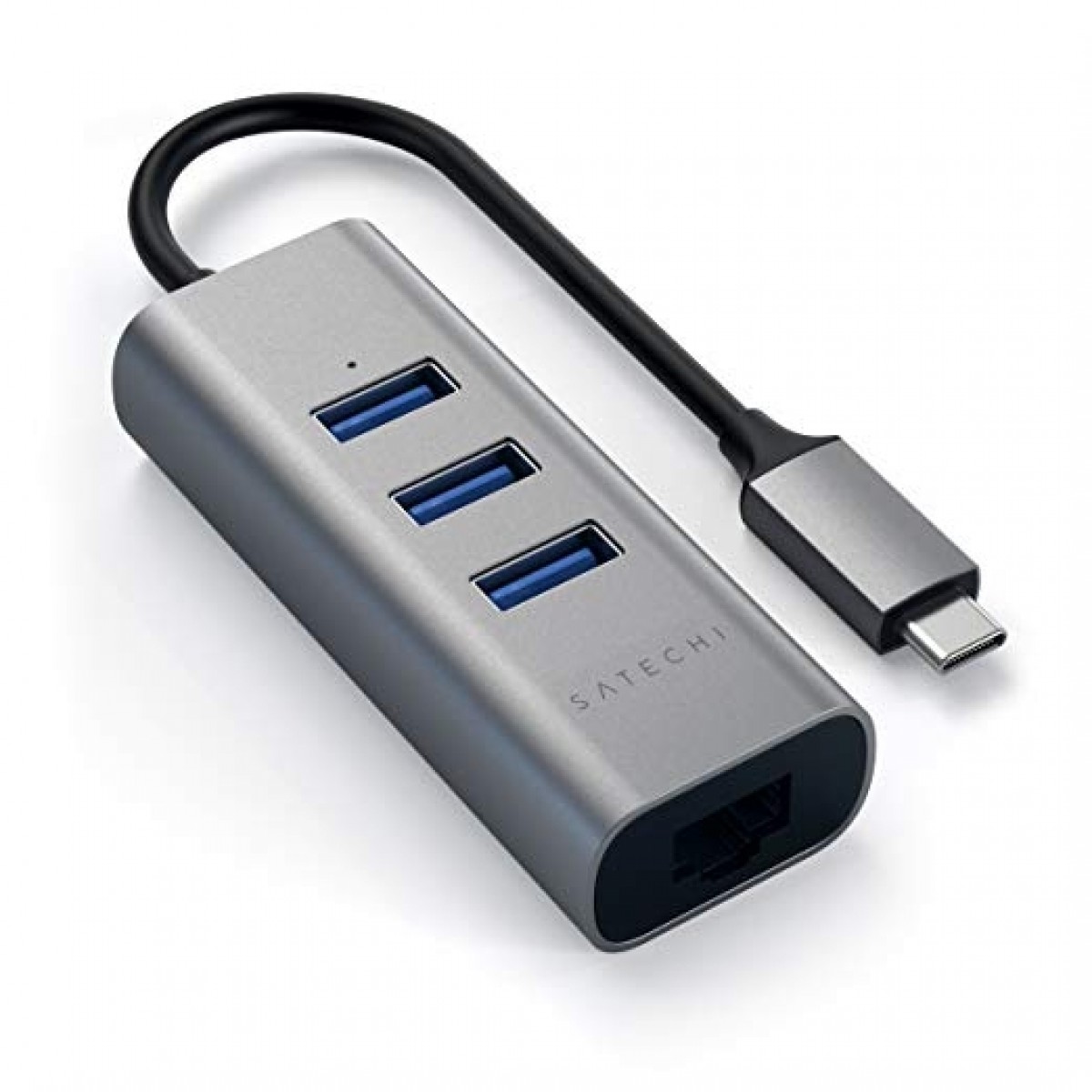 SATECHI Type-C 2-in-1 USB 3.0 3-Port Hub & Ethernet (Space Grey ...
