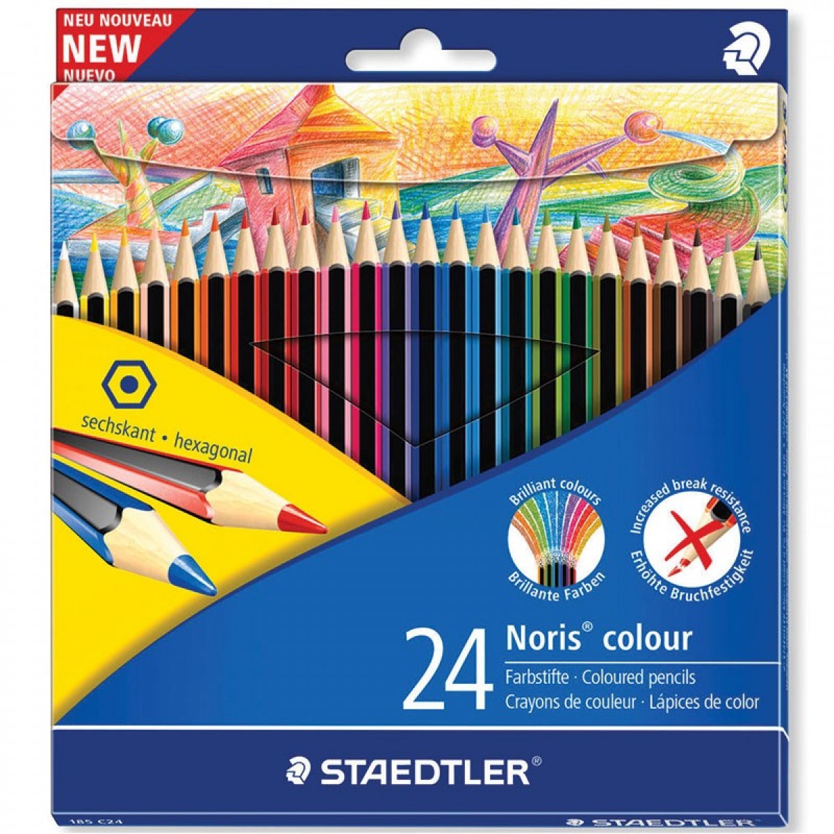 Staedtler Noris Colour pencils Set=24col – Novel