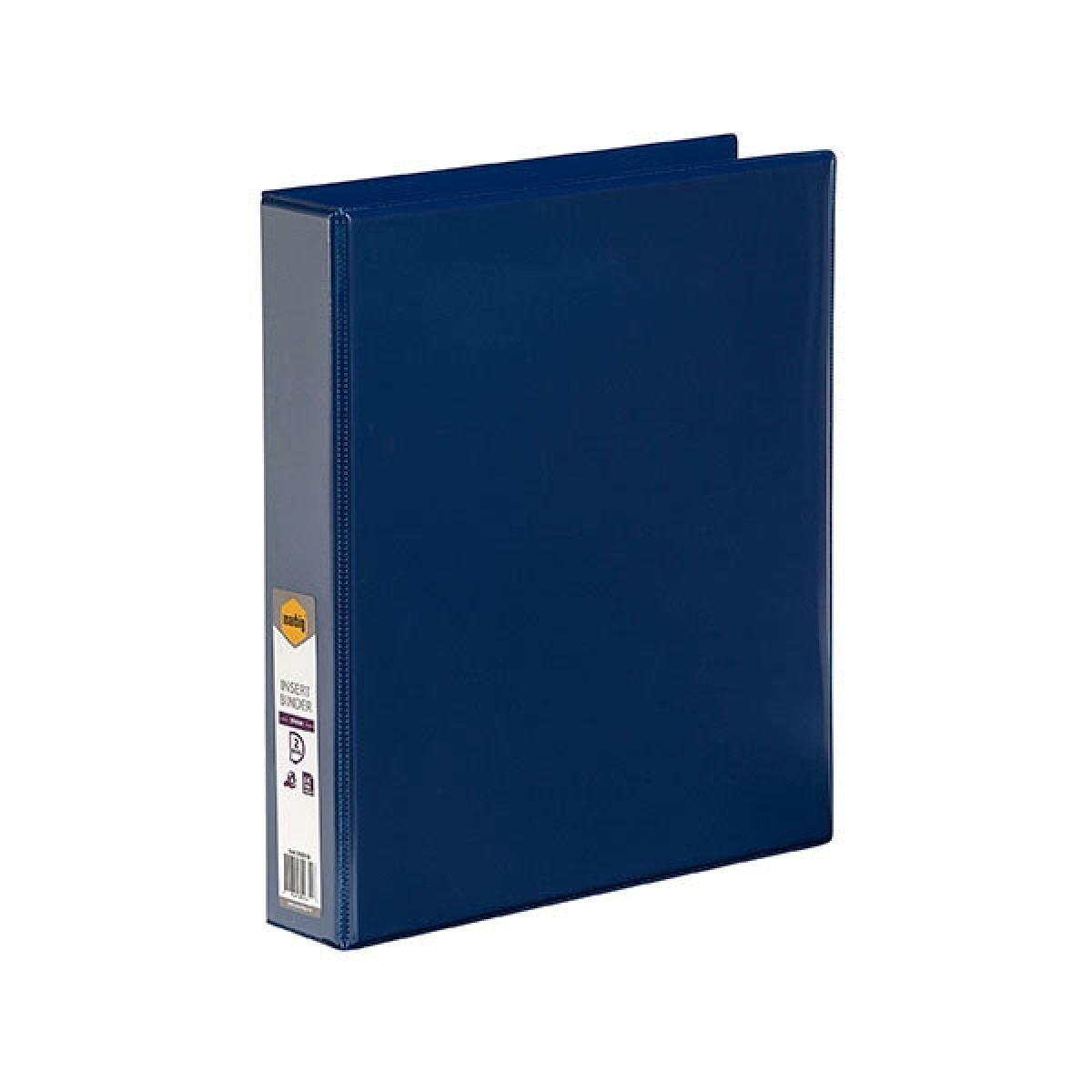 Marbig BINDER INSERT A4 CLEARVIEW 2 DRING 38MM BLUE School Locker
