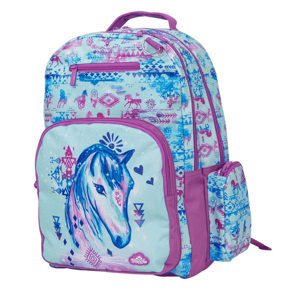 Spencil Big Kids Backpack - Aztec Horse - School Locker
