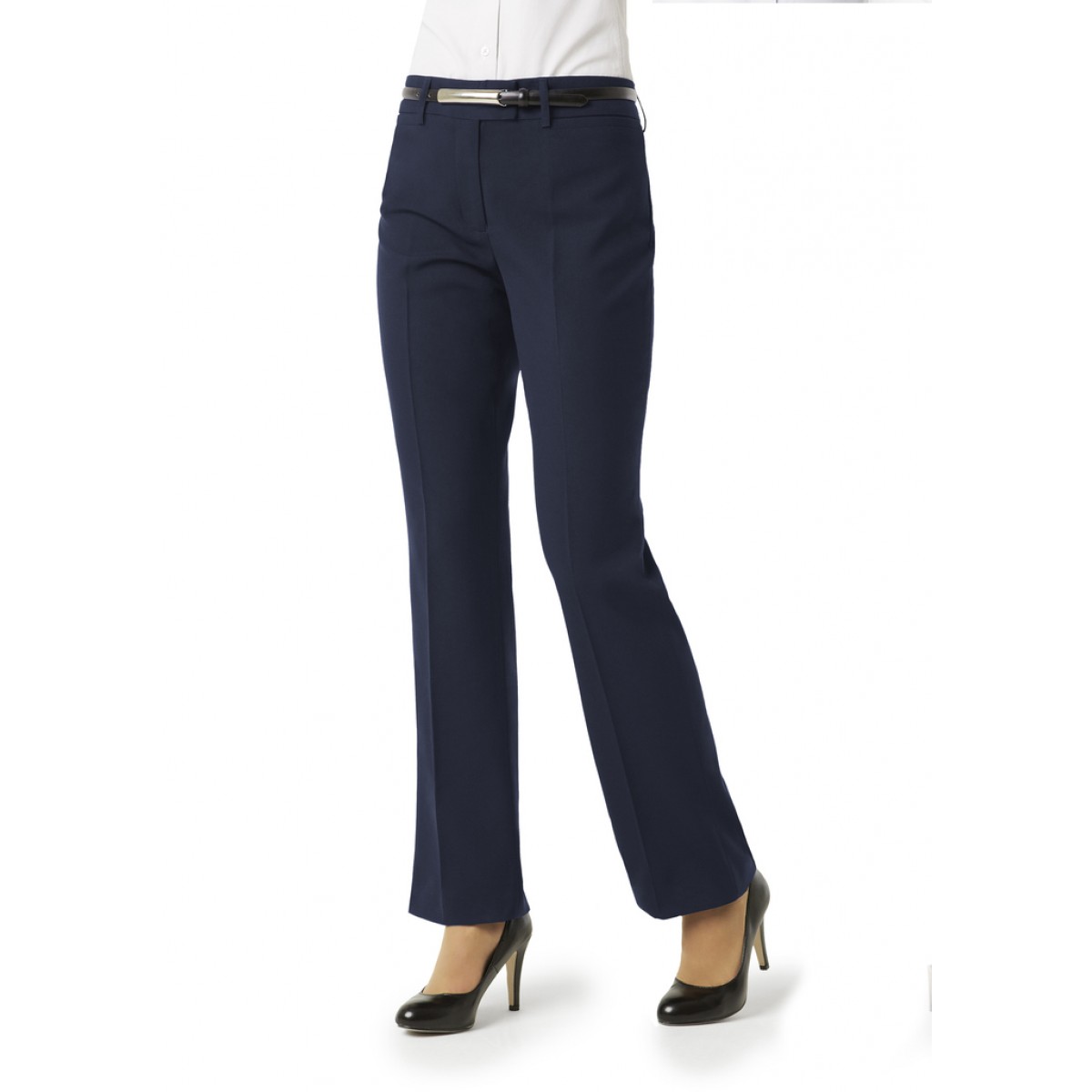 Cato Navy Blue Flat Front Fully Lined Causal Dress Pants Womens
