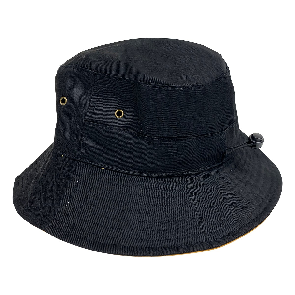 Bucket Hat Black/Green Reversible School Locker