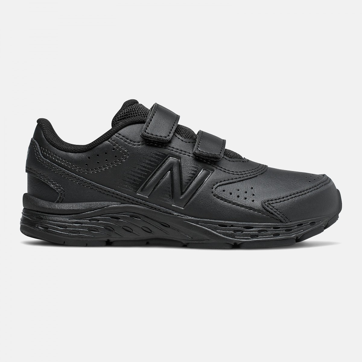 New Balance Youths YU680 Velcro Black Sports Shoes Footwear Shop By Department School Locker