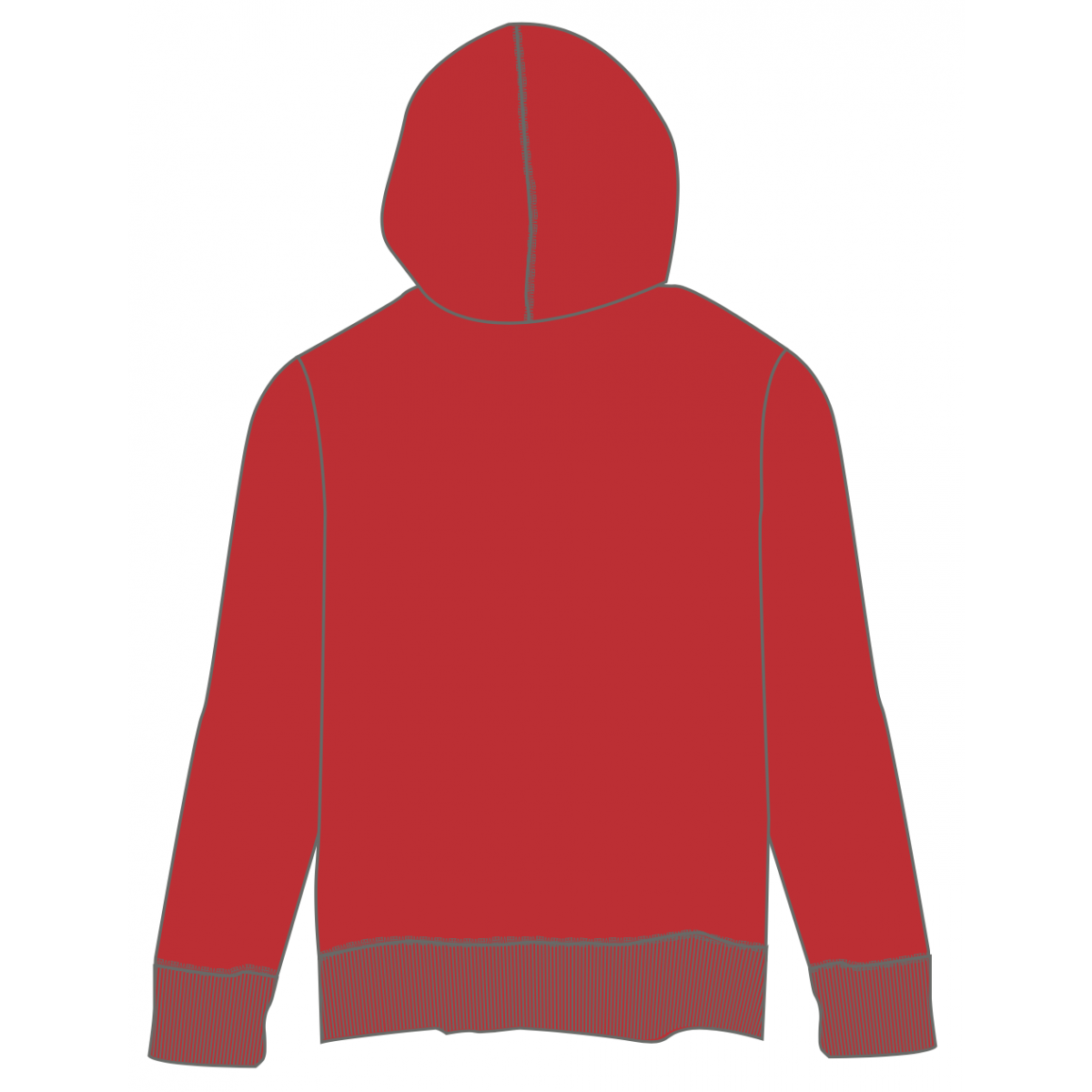 GU New Balance Mens Red Pullover Hoodie Red School Locker