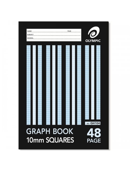Olympic Graph Book A4 5mm squares stapled 48 pages NEW school book 