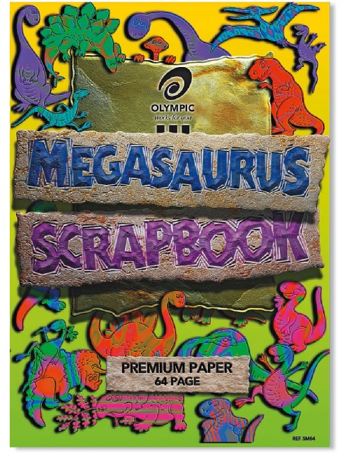 レア！Made in U.S.A. catalog & Scrapbook Scrap Book #323 64 Page 335x245mm Megasaurus Olympic