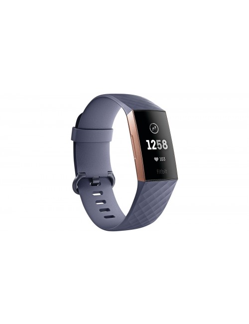 charge 3 blue gray rose gold
