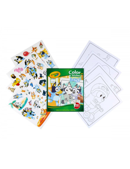 Crayola Color & Sticker Book - Bluey - School Locker