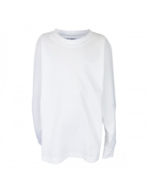 T-Shirt Long Sleeve White - School Locker