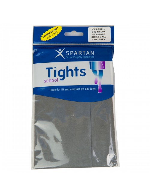 Spartan Tights 70 Denier Opaque Grey School Locker