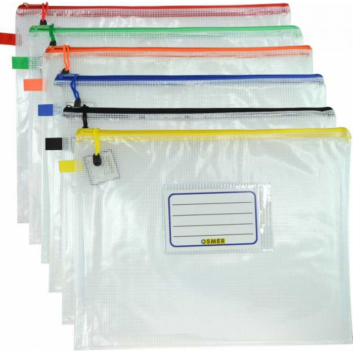 Clear mesh pouch sale a4