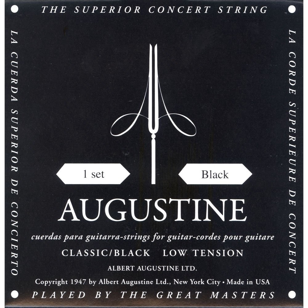 Augustine Nylon Strings Set Black Label Low Tension School Locker