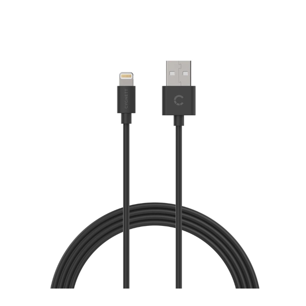 Cygnett Essentials Lightning to USB-A Cable 1M - Black - School Locker