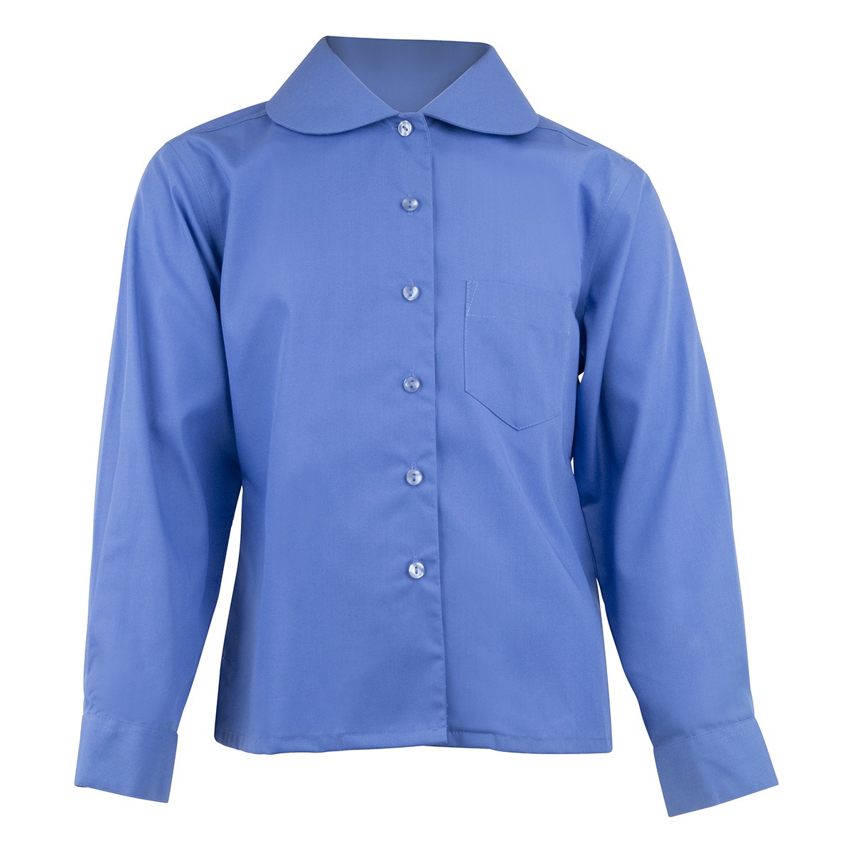 girls blue blouse