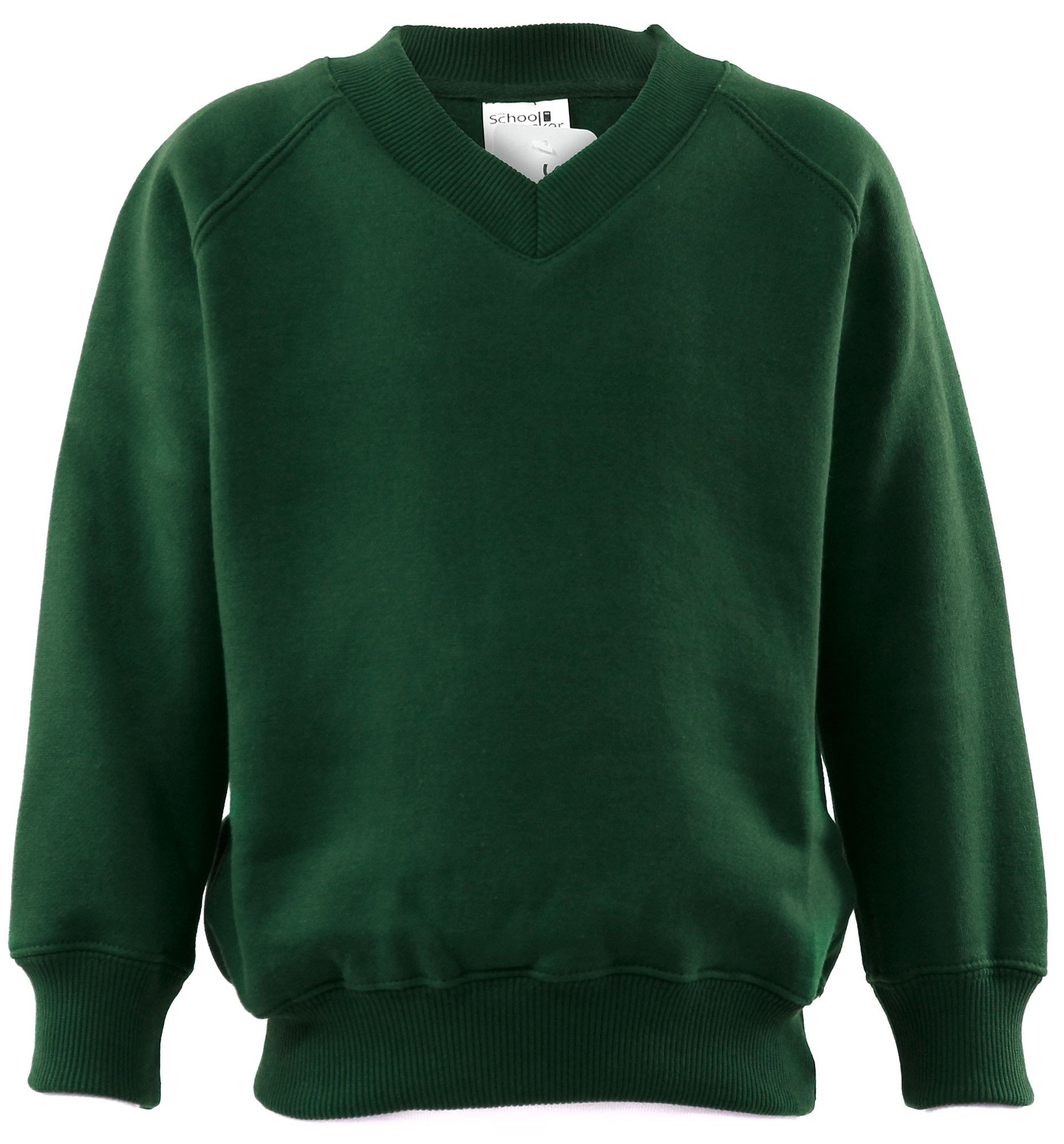 The School Locker Fleece VNeck Jumper Green School Locker