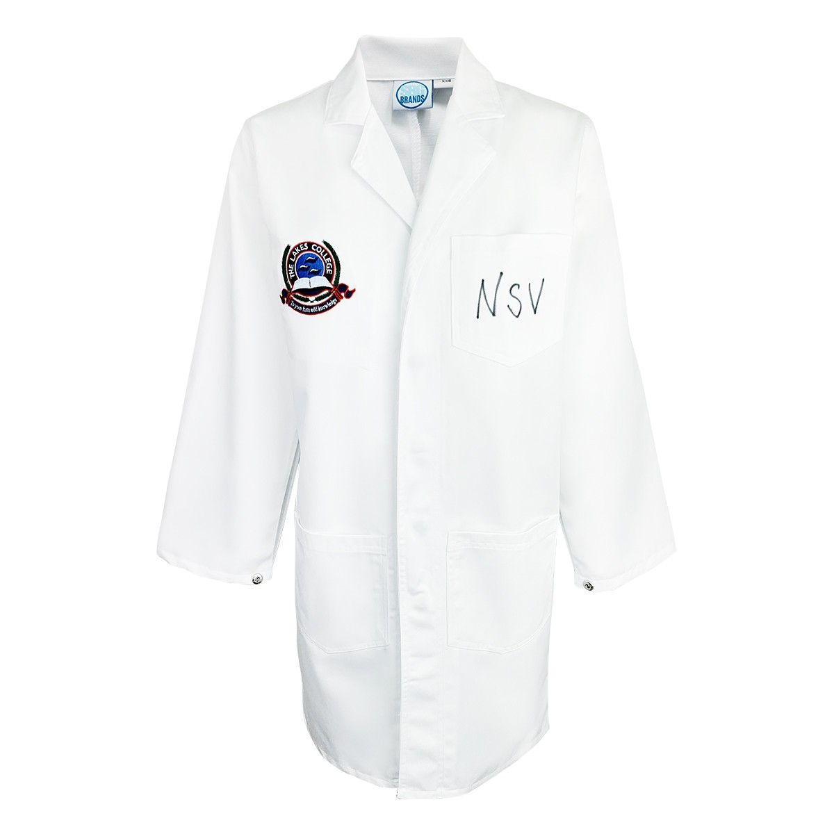 Lab coat with logo online