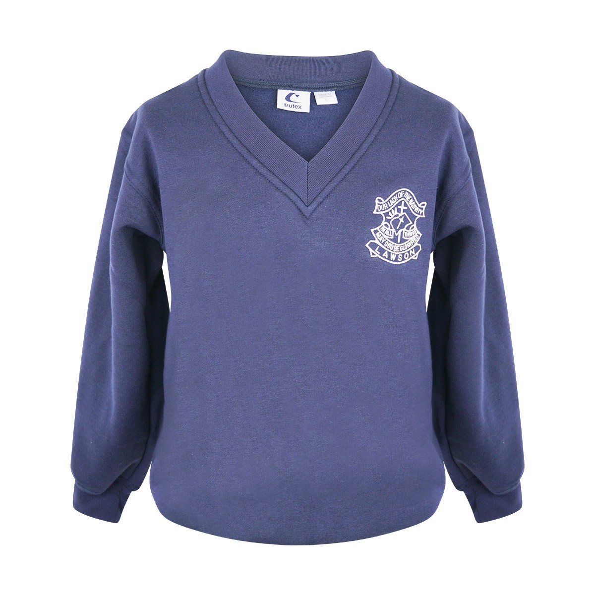V neck fleece jumper on sale