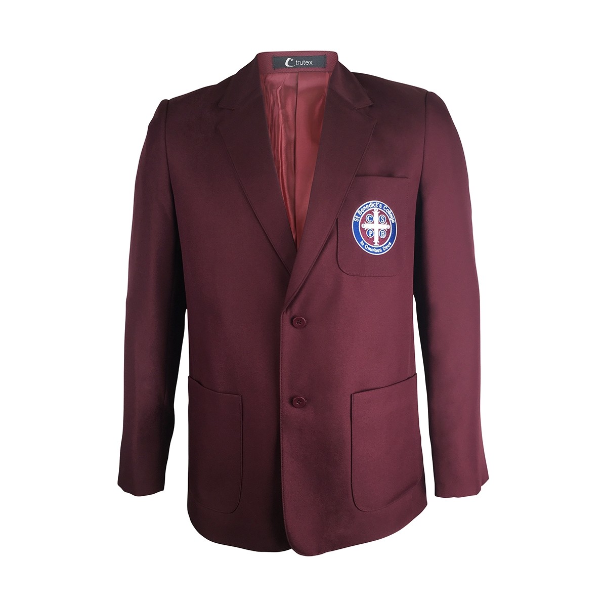 Girls burgundy blazer 2025