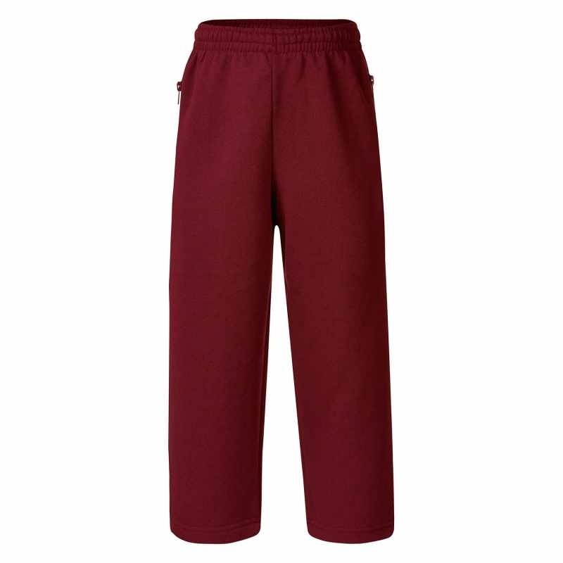 Boyle Fleecy Straight Leg Track Pant Dark Maroon School Locker