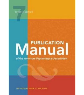 American Psychological Association Publication Manual of the American Psychological Association