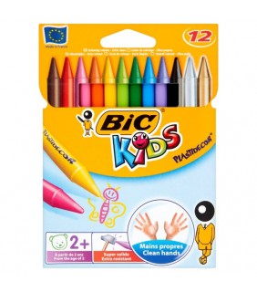 BIC Crayons Plastidecor - 12 Pack
