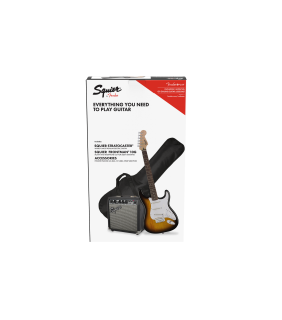 Fender Stratocaster® Pack, Laurel Fingerboard, Brown Sunburst, Gig
