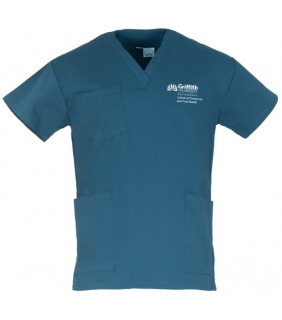 GU Dentistry Scrub Top Cari Blue 