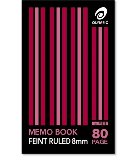 Olympic Memo Book 80 Page Feint Ruled  Stripe
