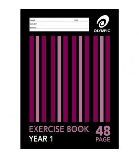 Exercise Book  48 Page Stripe Qld Yr 1 Olympic