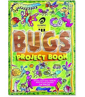 Australian Office Writing Project Book Bugs 24mm Dotted Thirds 64 page