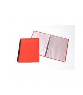  Display Book A4 Red 20 Pocket Refillable