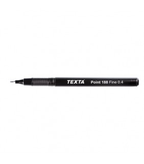 Felt Tip Pen 0.4mm Black 188 Single Texta