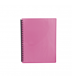 Olympic Display Book A4 20 Page Ribbed Fluoro Red