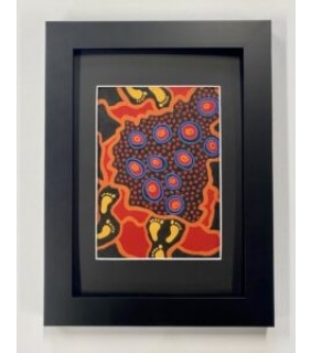 Murra Wolka Framed Print Large - Fire Country - Rebirth