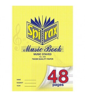Spirax 243 MUSIC BOOK A4 48PG