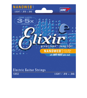 Elixir Guitar Strings Electric Nanoweb Light 10-46