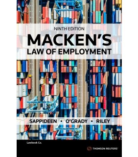 Thomson Reuters Macken's Law of Employment 9E
