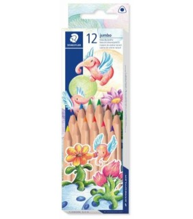 Staedtler Jumbo Triangular Coloured Pencils 12 Pack