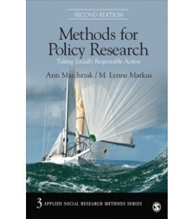 Sage Publications Ltd ebook Methods for Policy Research: Taking Socially Responsib