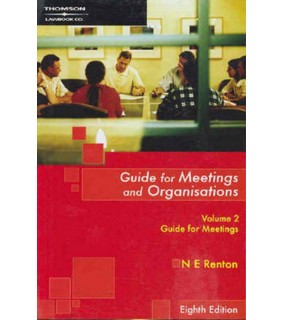 Thomson Reuters eBook Guide for Meetings & Organisations, Volume 2, Guide f