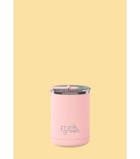 Ceramic Coffee Cup with Hinged Lid - Blushed