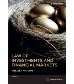 Lawbook Co., AUSTRALIA ebook Law of Investments and Financial Markets 3E