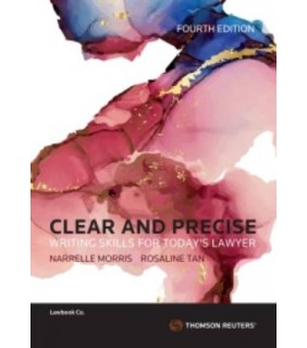 Lawbook Co., AUSTRALIA ebook Clear and Precise Writing Skills for Today's Lawyers