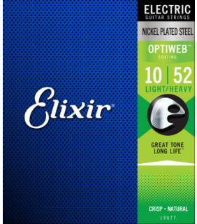 Elixir 19077 Optiweb Electric   Light Heavy 10-52