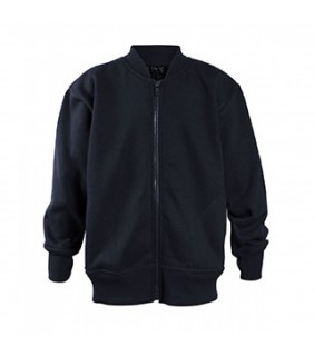 Unisex Fleece Zip Jacket  Black