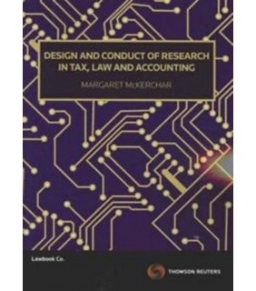Thomson Reuters eBook Design & Conduct of Research in Tax, Law & Accounting
