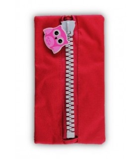 Protext Character Pencil Case - Magenta Owl