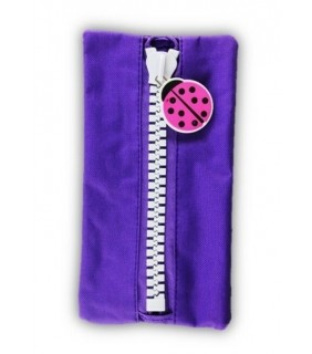 Protext Character Pencil Case - Purple Ladybird