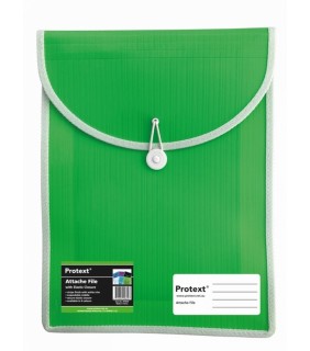 Protext Attache File With Elastic Closure - Lime Green